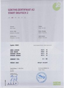 Goethe German language certificate levels A1 to C2 exam guide for students and professionals