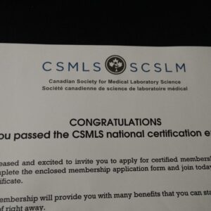 BUY CSMLS CERTIFICATE WITHOUT EXAM