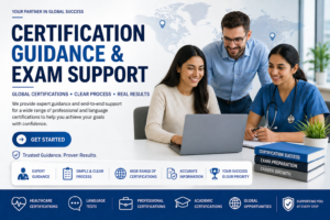 certification guidance and exam support for global certifications and exams