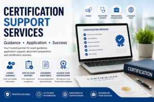 certification support services for exam guidance and application help