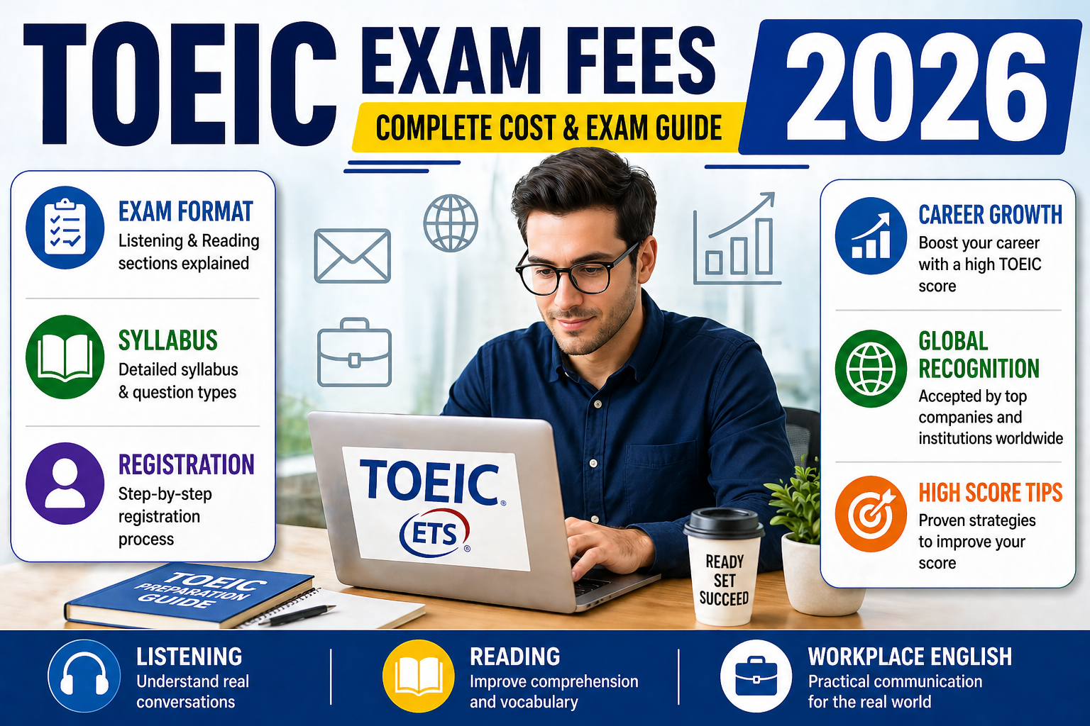 toeic exam fees 2026 format registration and preparation guide